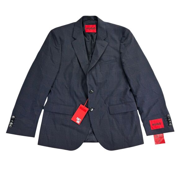 Hugo Boss Other - Hugo Boss Mens Modern Fit Performance Super Flex Suit Jacket Dark Blue 36S